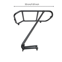 Stable Folding Bike Front Rack Bag-Compatible Front Rack with Support Arm Sturdy Solid for City Riders