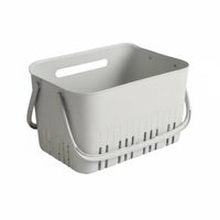 Portable Shower Basket Hollow Design Handled Drainage Basket Easy to Clean