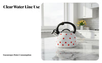 2.5L Whistling Kettle Multi-Cooktop Compatible Boiling Tea Kettle Loud Whistle Kitchenware for Office