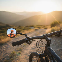 2 Pieces Safe Riding Mountain Bike Mirror Long-Lasting Bike Rearview Mirror for Cycling