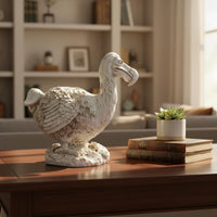 Extinct Bird Statue Handmade Resin Ornament Textured Finish for Shelf