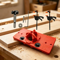 Hinge Guide with Clamps Compact Guide Easy-to-Install Tool for Woodworkers, Home Improvement Hobbyists, Workshop