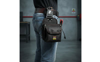 Reinforced Electrician Tool Pouch Heavy-Duty Tool Pouch with Belt Loop Compact Wear-Resistant for Electricians