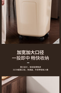 Large Capacity Trash Can for Kitchen, No Lid, with Wheels, Movable, for Food Waste, Cleaning, Household