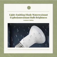 Water-resistant E27 LED bulb for showers