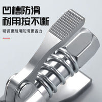 Locking Clamp Dual-Handle Grease Gun Nozzle, Universal Standard Thickened High-Pressure Leak-Proof