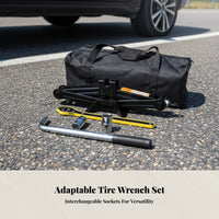 Automotive Hoist, Labor-Saving, Reinforced Manual Tool, Universal for Car Tire Change