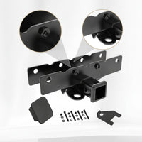 2-Inch Hitch Opening Adapter Steel Tow Hitch Adapter   Hardware for off-Roaders