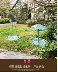 European Style Outdoor Bird Feeder, Iron Art Hanging Decoration