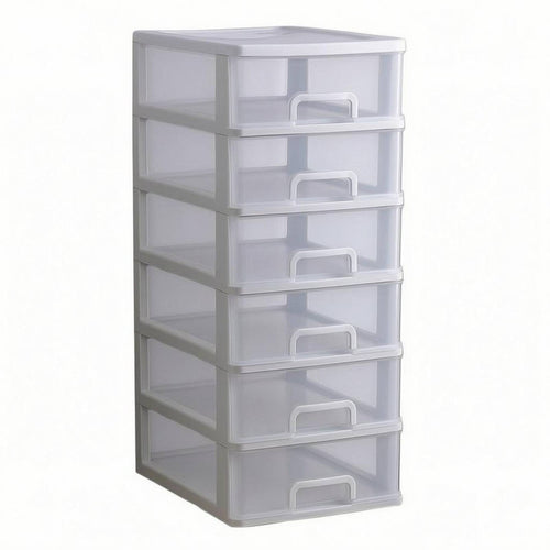 Desktop Drawer Organizer Translucent Fronts Workspace Storage Rectangular Shape