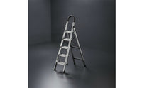 Foldable Step Ladder with Handrails Anti-Slip Folding Step Ladder Stable Lightweight for Kitchen, Apartment