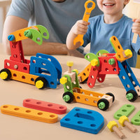 Wooden Toy Hands Multifunctional Playset for Preschoolers