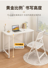 折叠桌小户型简易可移动书桌电脑桌床头桌便宜小桌子家用饭桌现代 60*40  柚木色  可折叠