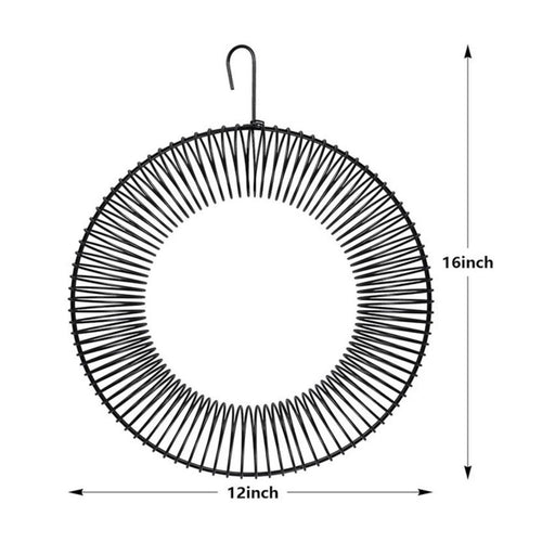 Peanut Wreath Feeder Large Capacity Spiral Wire Peanut Feeder Rust Resistant for Yard