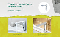 Touchless infrared faucet, temp adjustable