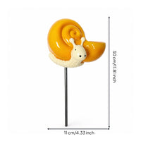 Garden Stake with Bowl Resin Garden Stake Charming Ornament for Lawn