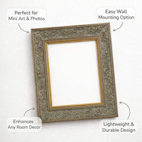 Ornate Picture Frame for Living Room, Embossed Detailing Photo Frame, Art Enthusiast Picture Frame, Birthday Gift Picture Frame Ornate