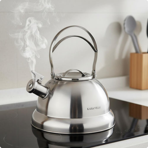 Stovetop Whistling Kettle Compatible with Induction Kitchenware Rust Resistant