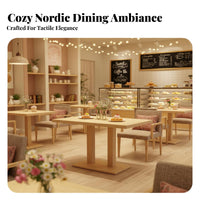 Cafe Table and Chair Set Minimalist Design Restaurant Dining Set Sturdy Modern Kitchen Table and Chairs for Business Owners, Families, Milk Tea Shop
