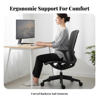 Reclining rotating Chair with Footrest Ergonomic Design Computer Seat sturdy Duty Breathable Mesh spine for Studying, Study Room