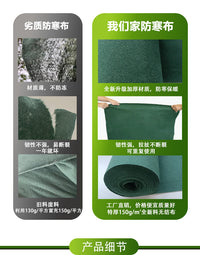 绿化无纺布防寒布加厚冬季植物果树防寒保温过冬防冻保暖布树木