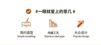 复中古沙发边几可移动床头柜置物架小推车法式极窄茶几客厅不锈钢