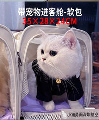 航空猫包宠物进客舱深圳天津首都东方祥鹏猫外出航空箱便携软包狗