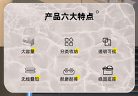 化妆品收纳盒桌面透明防尘梳妆台护肤口红化妆刷亚克力抽屉置物架