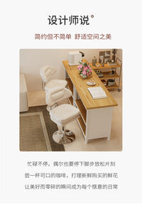 吧台椅家用靠背旋转升降酒吧椅收银台前台美甲椅现代简约岛台椅子