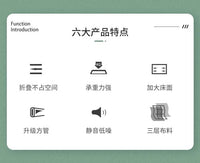 折叠床单人午睡办公室午休躺椅家用成人简易便携行军床户外多功能