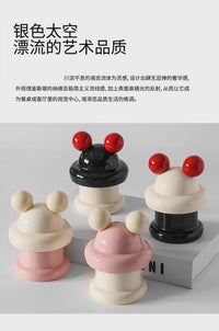 可爱蘑菇牙签盒家用高级牙线牙签筒棉签收纳盒2024新款创意高颜值