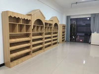 创意木质绘本馆儿童学校幼儿园展示柜书柜图书馆置物架书架展柜