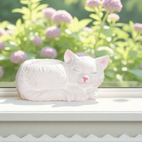 ins风蝴蝶结猫咪乖萌可爱庭院园艺多肉香薰仿真猫咪树脂工艺摆件