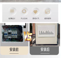 Ultra-Thin Decorative Cover for Electrical Meter Box, Sliding Design, Matte Finish