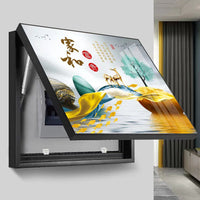Modern Light Luxury Electric Meter Box Decorative Painting, No Drilling, Simple Living Room Wall Hanging Cover for Switch Box