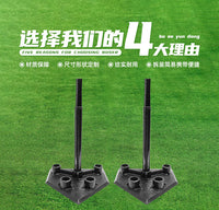 Five-Hole Adjustable Baseball Batting Tee Rubber Hitting Tee with Good Elasticity for Outdoor Softball and Baseball Training
