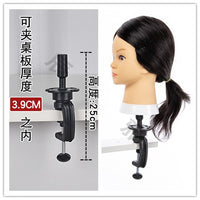 Mannequin Head Desktop Stand for Hair Styling Practice