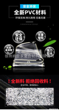 Transparent PVC Waterproof Tarpaulin for Rain and Wind Protection