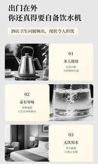 Mini Instant Hot Water Dispenser - 3-Second Heating, Portable, Countertop, EU Plug