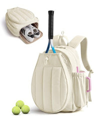 Cross-border Hot-Selling Tennis and Badminton Racket Sports Backpack with Independent Shoe Compartment and Quilted Design