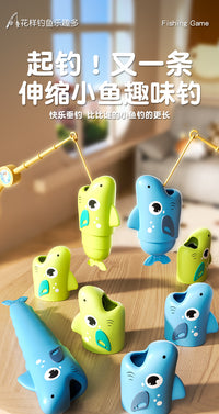 Fishing Battle Game Toy with Extendable Fish