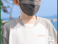 Kids Sun Protection Face Mask with Neck Cover - UV Protective Ice Silk Full Face Mask
