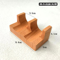 Solid Wood Japanese Sushi Tray with Taco and Sashimi Holder