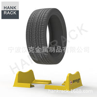 Adjustable Plastic Tire Display Rack for Cars and Trucks