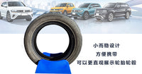 Adjustable Plastic Tire Display Stand for Promotional Use