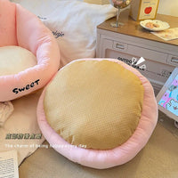 Cute Cartoon Lounge Chair Cushion for Dorm, Bay Window, and Tatami