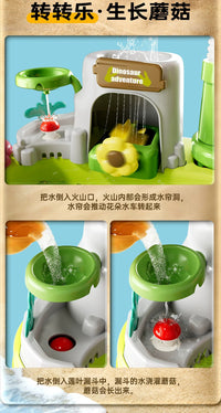 Electric Water Play Kitchen Toy with Dishwasher and Fishing Features