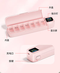 Multifunctional Electronic 7-Day Alarm Pill Box with Smart Reminder