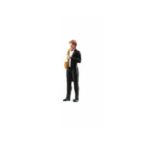 1/64 Scale Musician Figure Resin Material Miniature Saxophone Player Detailed Tiny Orchestra Member Figurine for Collectors