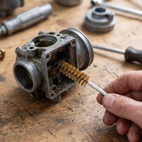 Handmade Copper Wire Tube Brush for Rust Removal, Polishing, and Grinding